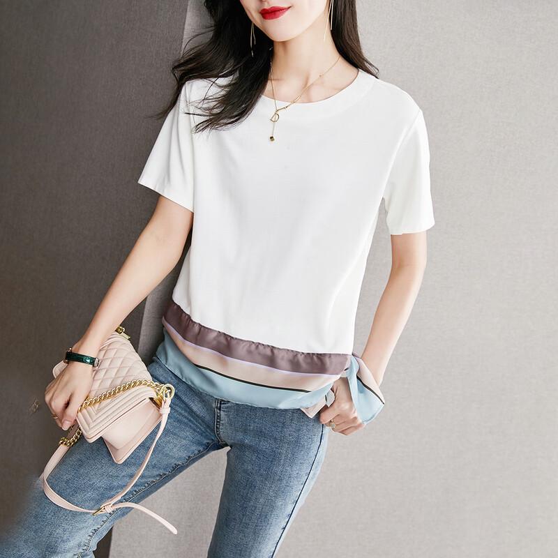 Srcr Women s Round Neck Short Sleeve T-Shirt L