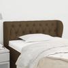 vidaXL Headboard with Ears Dark Brown 93x23x78/88 Cm Fabric