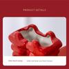 Engagement Vase Give Gifts To Newlyweds Corridor Decoration Vase Flower Arranger Home Decoration Living Room Decoration Red Vase