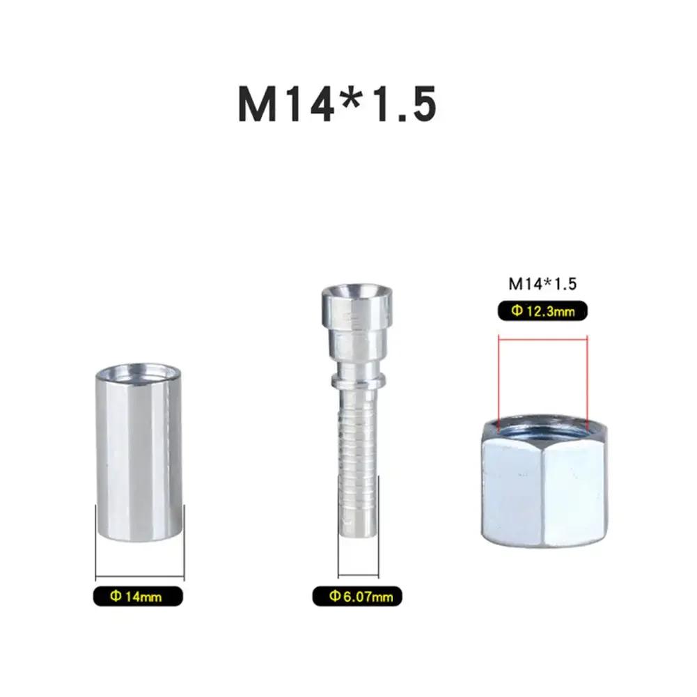 High Pressure Washer Hose Insert Fittings Car Washer Hose Fittings Twist Connector D14 D15mm Ring Nut M22 M14 Fitting Connector