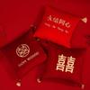 Chinese Style Red Embroidered Pillow Wedding Room Throw Pillow New Year Valentine's Day Wedding Blessing Home Decor Cushion