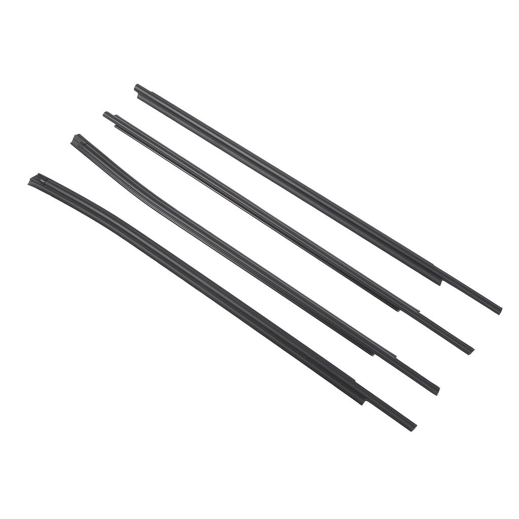 4 Pcs Window Moulding Weatherstrip Seal Rubber 68160 0C020 Door Belt Replacement for Toyota Double Cab 2007 To 2020