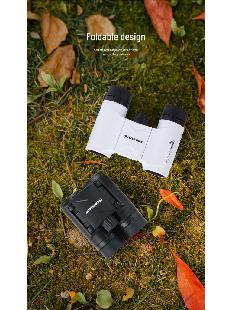 Celestron Hummingbird 8X21 HD Binoculars - High Magnification, Low Light Night Vision, Portable for Concerts