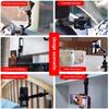 Car Phone Holder Multifunctional 360° Rotatable Auto Rearview Mirror Seat Hanging Clip Bracket GPS Support Car Accessories