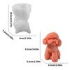 Lifelike Dog Scented Candle Mold Versatile Dog Silicone Mold for Custom Scented Candle and Art Projects