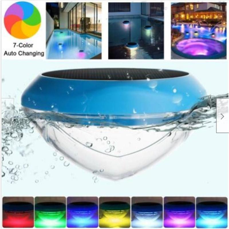 Solar Led Rgb Light Outdoor Garden Pond Swimming Pool Floating Ipx6 Waterproof Lampsn