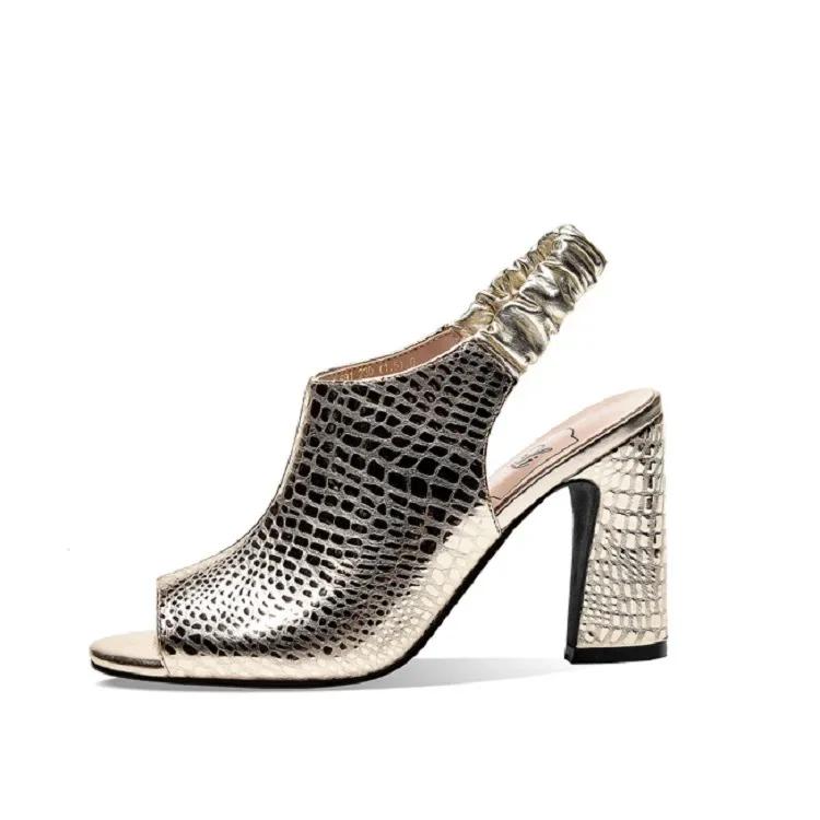 

модные босоножки женские летние 2024 года новые босоножки на высоком толстом каблуке с открытым носком женские босоножки женская обувь на толстом каблуке 35 золотой