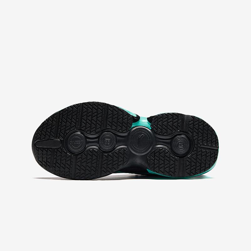 Anta Kids Energy Ring 10.0 Trendy Cool Non-Slip Durable Low-Top Running Shoes Men running shoes Black Fluorescent-Water-Green 312445588-5