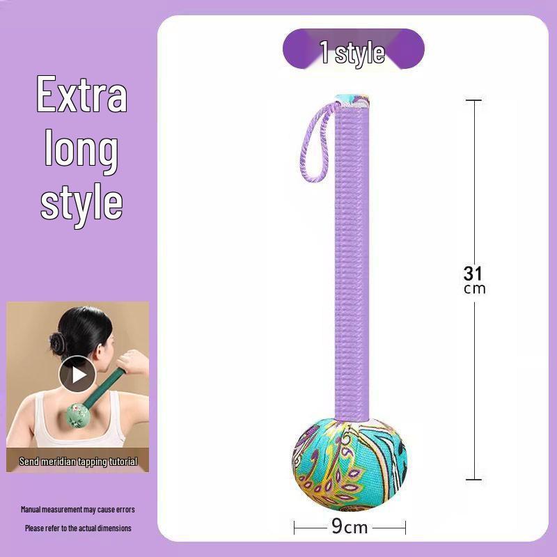 Handmade Cartoon Silk Mugwort Meridian Tapping Massage Hammer with Tassel.