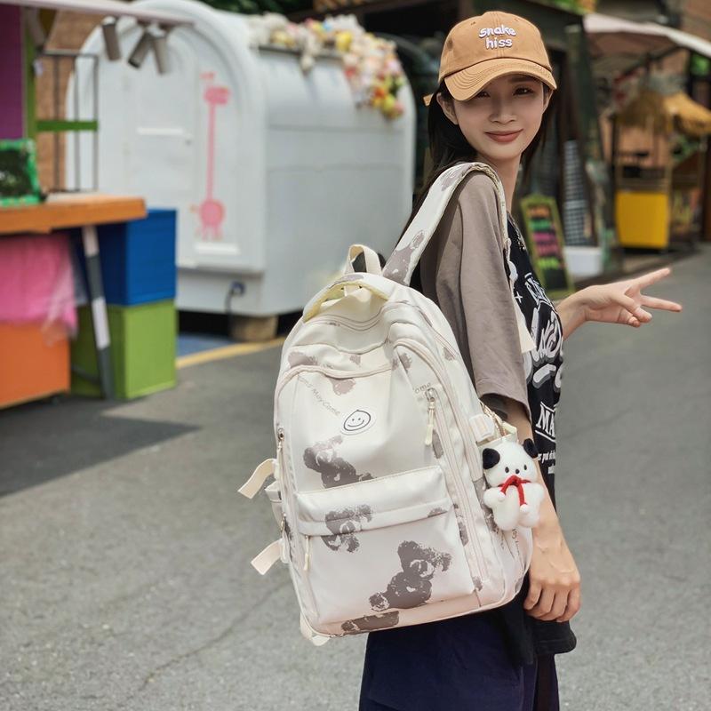 Schoolbag Korean version ins style versatile college student schoolbag female Japanese campus high school junior high school student backpack