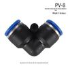 High-Pressure PE Tee & Reducer Pneumatic Quick-Fit Fittings for Air Pipe