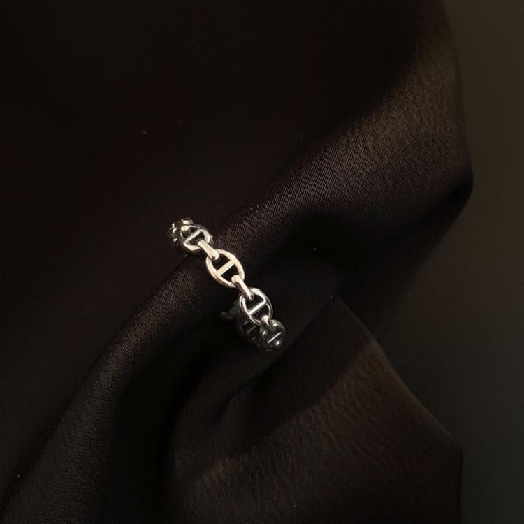 925 Silver Unique Roman Numeral Ring Adjustable Size For Women Trendy Piece Fashion