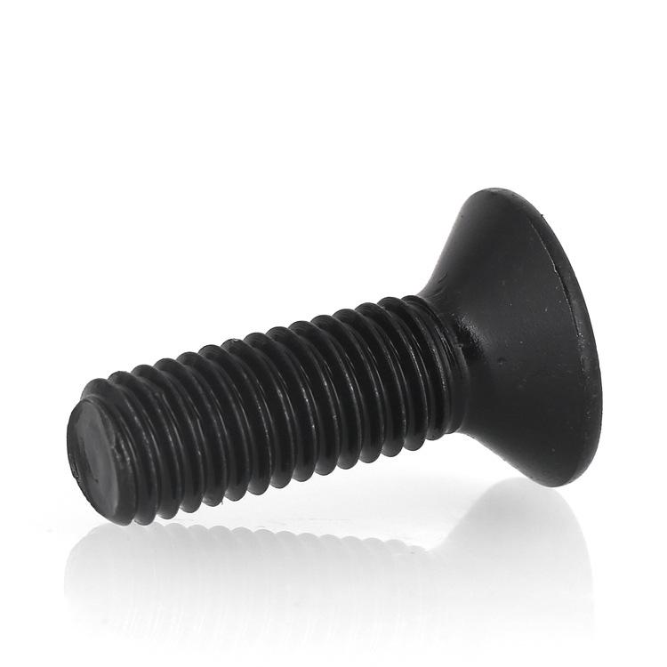 Reverse Thread Countersunk Hex Socket Head Bolts, Grade 10.9, Blackened High-Strength Screws [M4 M5 M6 M8]