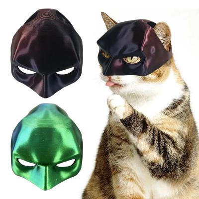 Cat Bat Cosplay Hat for Cats Handcrafted Bat Avenger Face Cushion Cat Cosplay Prop Halloween Costume Accessory