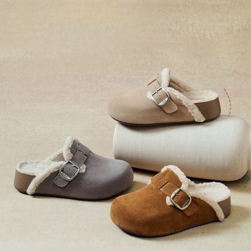 Single-shoe Women's Shoes, Thick-soled, Height-increasing, Flip-top, Half Support