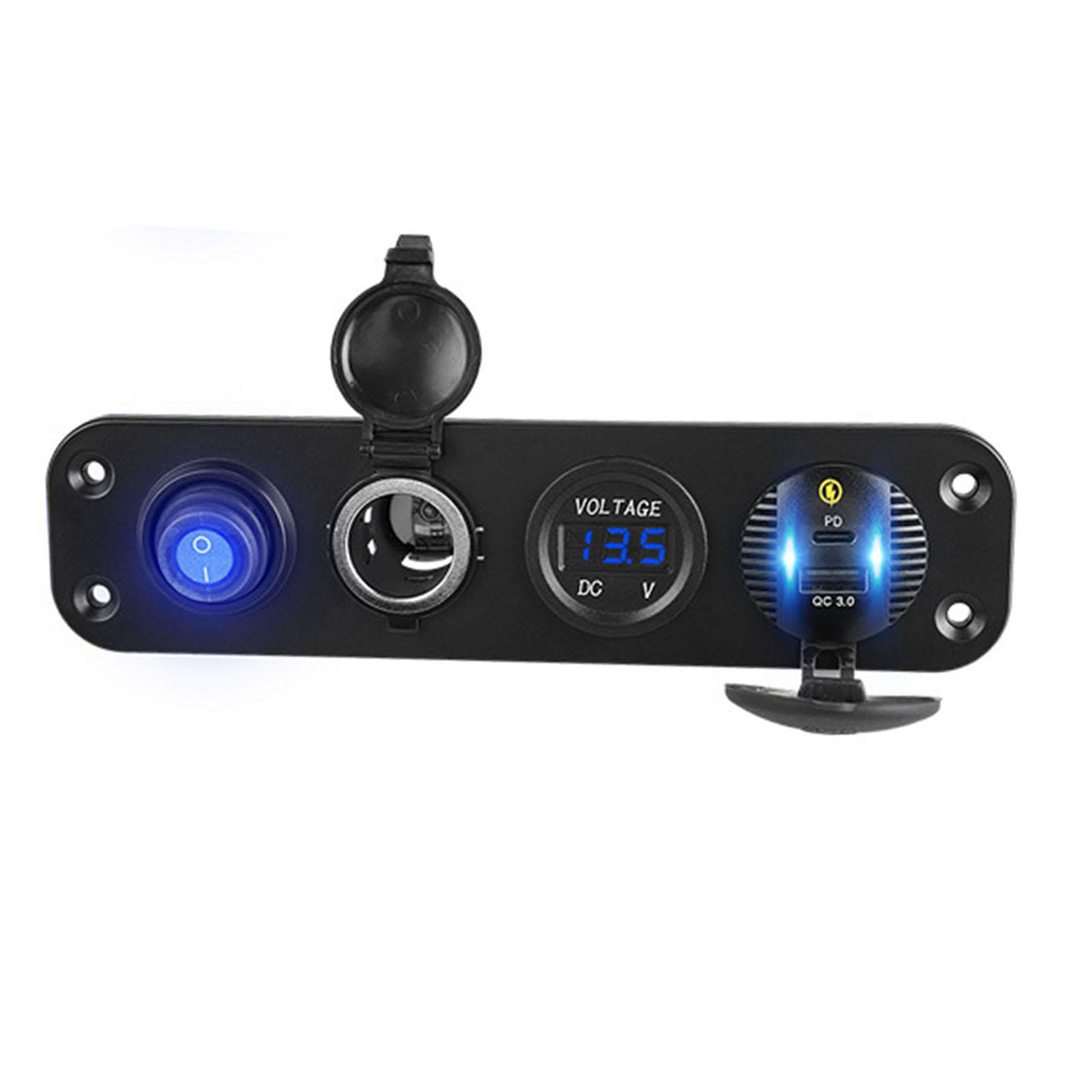 

Панель розеток для зарядного устройства, морская панель переключателей для мотоциклов, лодок, морских судов