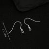 Sterling Silver S925 Wood Ear Hook Earrings - Versatile DIY Fashion Accessories.