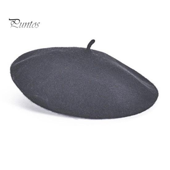 

Женская беретная шляпа однотонная эластичная теплая мягкая шляпа художника осень-зима повседневная одежда для путешествий модный аксессуар серый