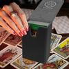 Luganud Card Deck Case, Non-Slip Leather Tarot Card Case | Strong Protective Card Storage Box for Trading Cards