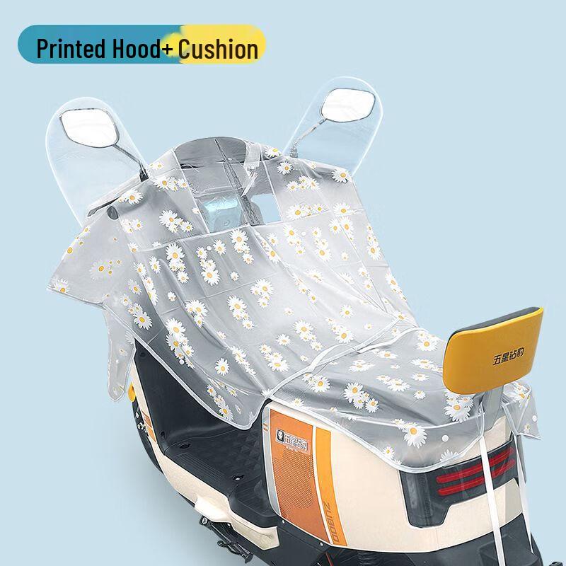 

Oujiewang Electric Bike Transparent Rain & Wind Shield Large