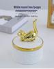 Nordic Ceramic Jewelry Box - Creative Girly Desktop Souvenir & Decorative Ornament