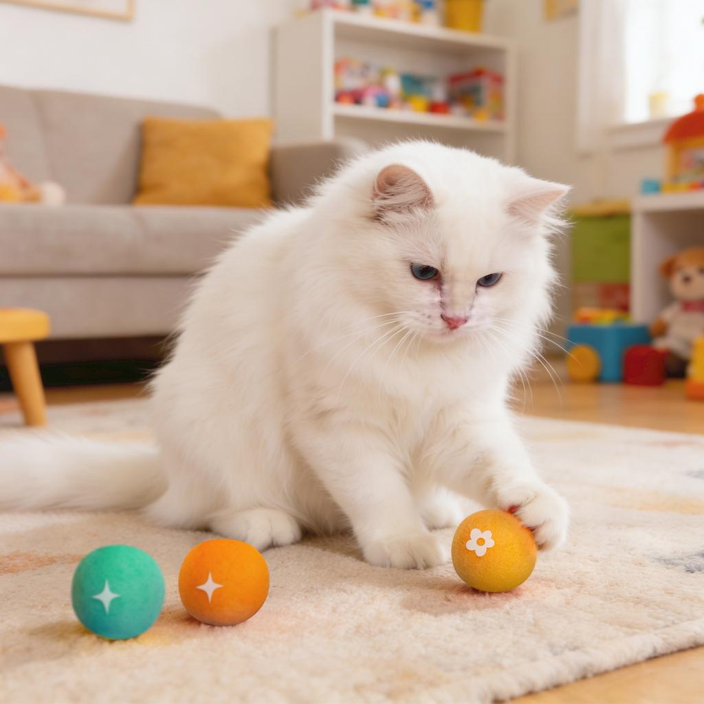Wool Ball Cats Toy, Run And Play With, Entertain Yourself, Reduce Boredom, Cats Ball, -Resistant And Silent.