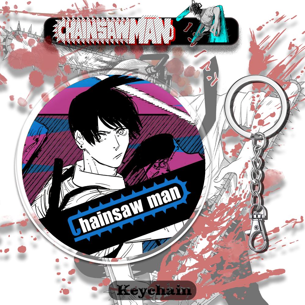 Anime Chainsaw Man Sleutelhanger Cosplay Makima Mitaka Asa Ster Deel Acryl Hanger Sleutelhanger Tas Decoratie Hanger