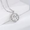 Korean and Japanese high-end elegant crystal whale animal necklace ins Cool and minimalist collarbone necklace
