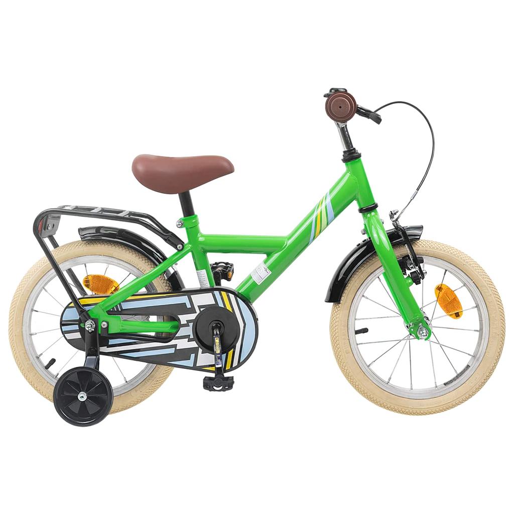 Kids  Bicycle 16 Inch for Ages 4 6 Green