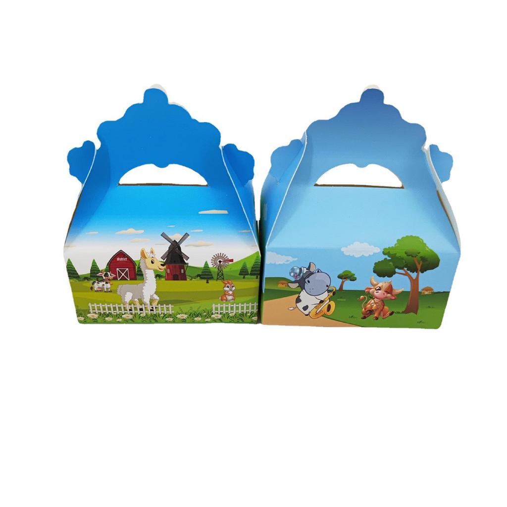 Farm Series Cartoon Animal Baby Party Candy Boxes - 24 Pack