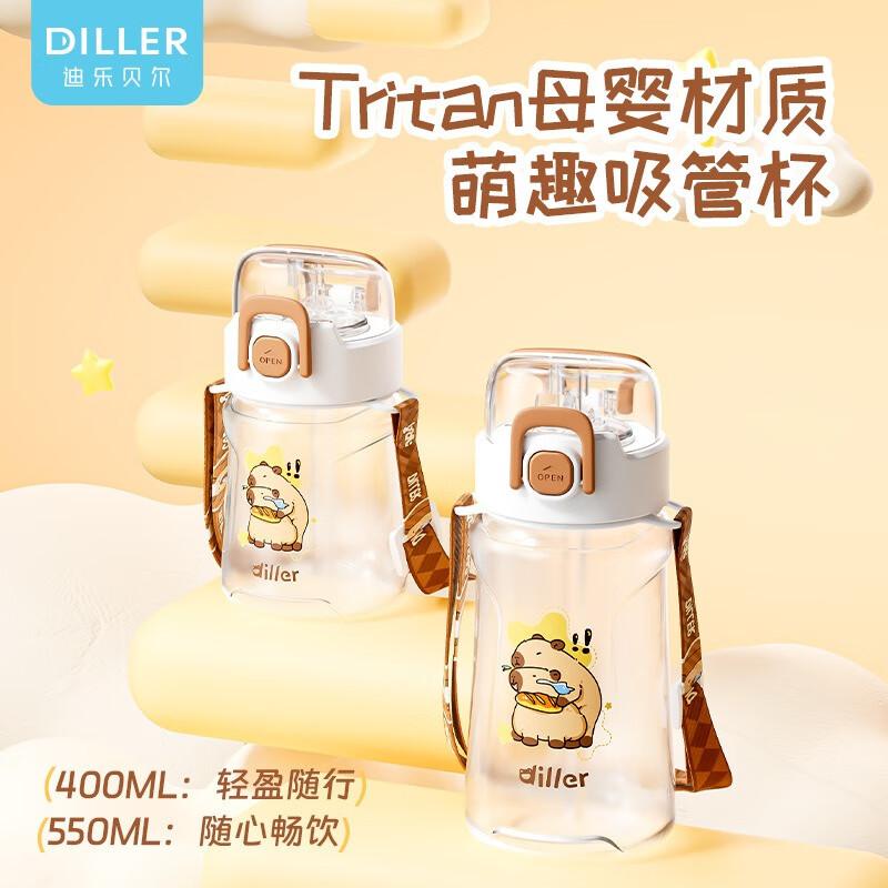 Diller Capybara Kids Tritan Water Bottle