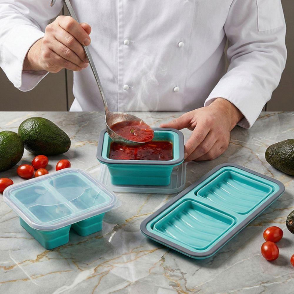 Reusable Silicone Freezer Tray with Lid Soup Cubes Tray New Silicone Freezer Mold  Freezer Use
