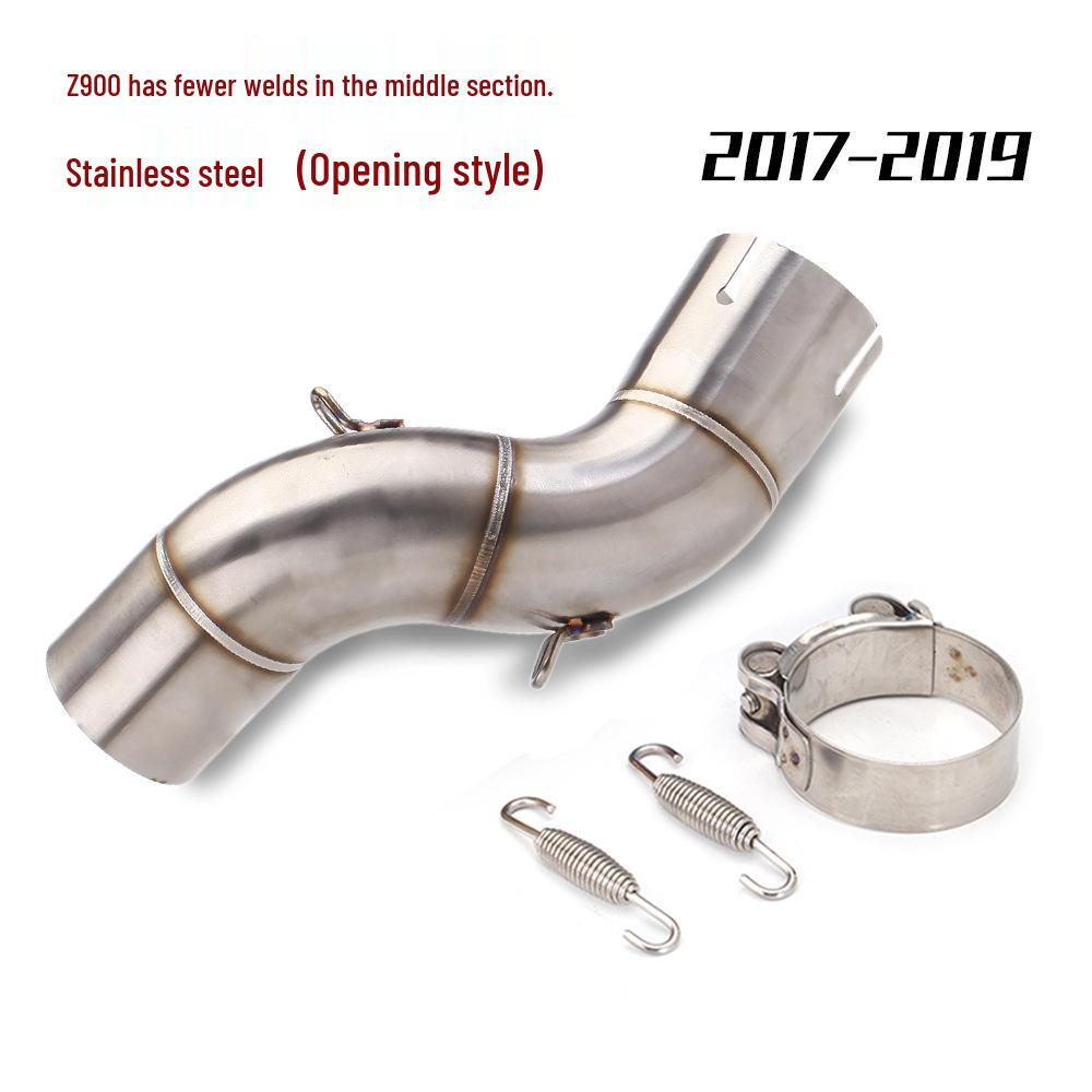 Z900 Motorcycle Exhaust Stainless Steel Titanium Alloy Mid-Pipe for 2017-2022 Models