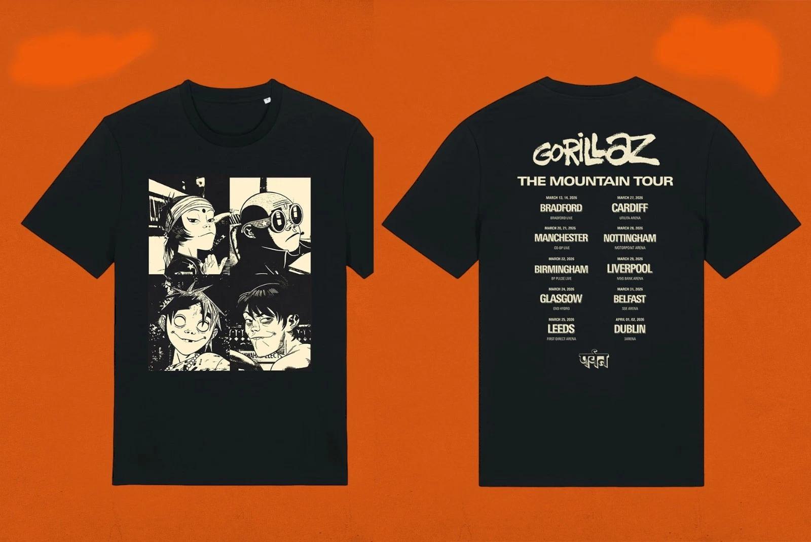 Gorillaz, The Mountain 2026 Shirt L