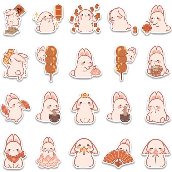 Aufkleber, schöner, klarer Druck, verschiedene Stile, niedlicher Rabbi, bedruckt, für Laptop, Gepäck, Skateboard, Graffiti, Studentenbedarf