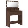 Bedroom Dressing Table with Drawers Brown Oak Effect