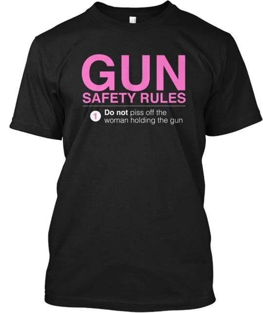 

Gun Safety Rules TTshirt Made in the USA Size S to 5XL M
