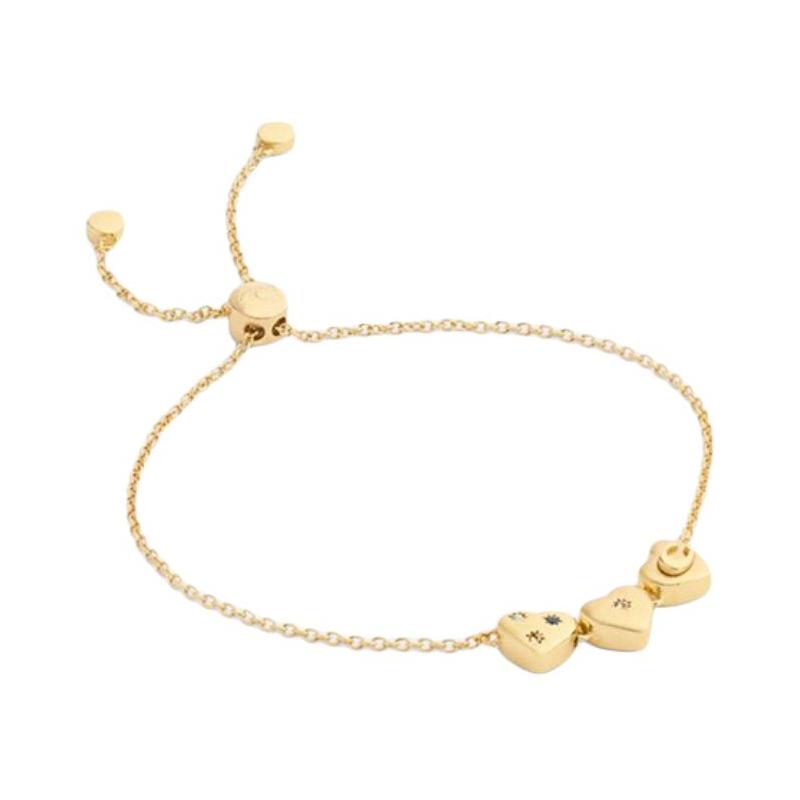 COACH Golden love pendant slide buckle, brass bracelet, same style for men and women, couple style