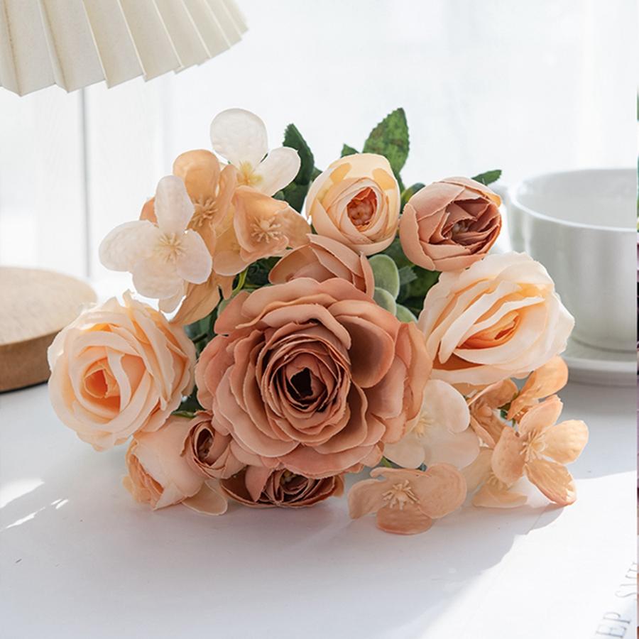 Künstliche Blumen Hohe Qualität Seidenrose Valentinstag Kranz Haus Zimmer Hof Brautstrauß Zubehör Hochzeit Außen Dekoration DIY Geschenk