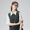 Women's 100% Cashmere Ribbed Knit Vest