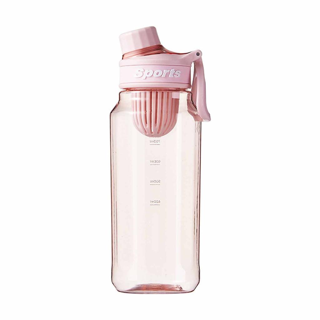 Exercise Water Bottle with Handle, Portable Plastic Cup for Students, Outdoor Fitness Summer Water Jug, Stylish Design