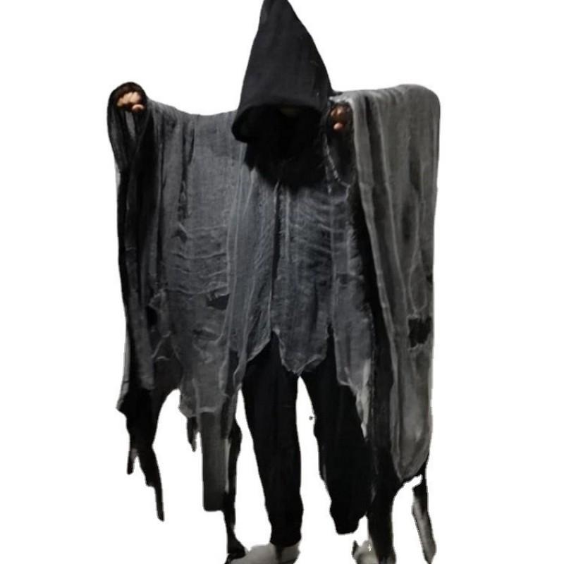 Halloween Zombie Kostra Plášť Pro Dospělé Děti Cosplay Horor Duch Smrt Kostým