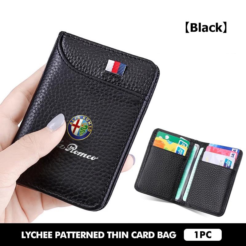 2026 Hot Alfa Romeo Leather Car Men's Wallet Card Clip Storage Bag Multi-functional Protector Cover For Alfa Romeo 159 Giulietta
