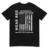 Red Friday Military Veteran Support Our Troops American Flag TShirt