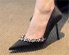 Rhinestone Shallow Single Shoes Women'S Versatile High Heels Women'S New Stiletto Trim Black Pointed Fashion French