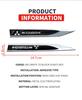 Car Sticker Car Body For Mitsubishi Lancer Mirage Pajero,Side Fender Wing Decorative, Sticker 3D Metal Alloy Emblem Badge Auto