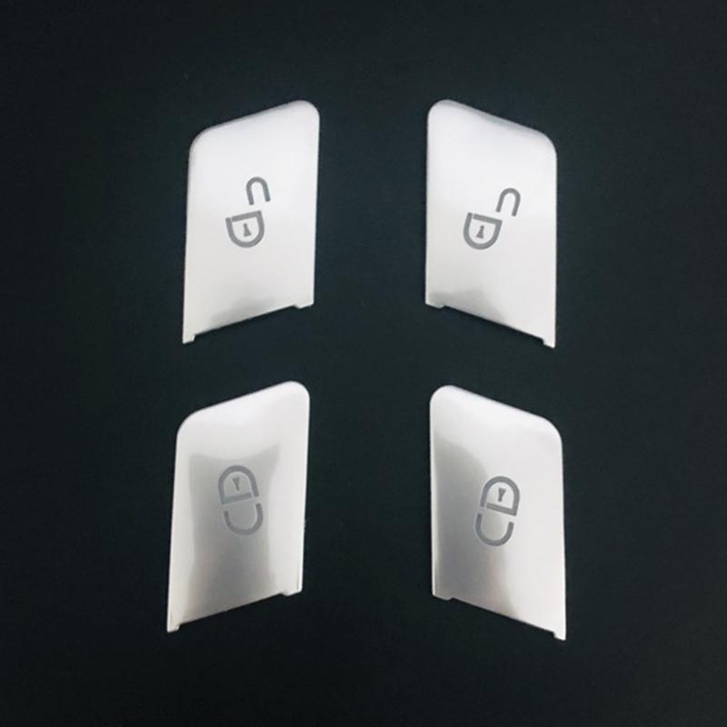 4 Pack Door Lock Button Cover Door Lock Switches Button Sticker Driver Door Lock Unlock Control Buttons for W204 W212