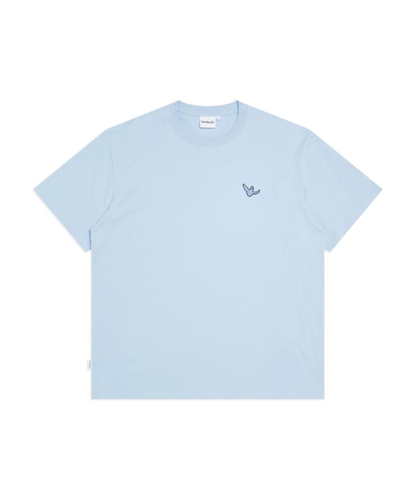 MARK GONZALES Angel Wappen Short Sleeve T-Shirt - Sky Blue