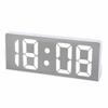 Temperature Display Electronic Table Clock Luminous Mirror LED Digital Clock  Office