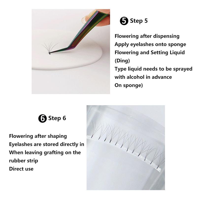 150Strips/3 Sheets Fan Tapes Volume Lashes Storage Sticky Strip Makeup Double Faced Adhesive Tape Lash Extension Supplies